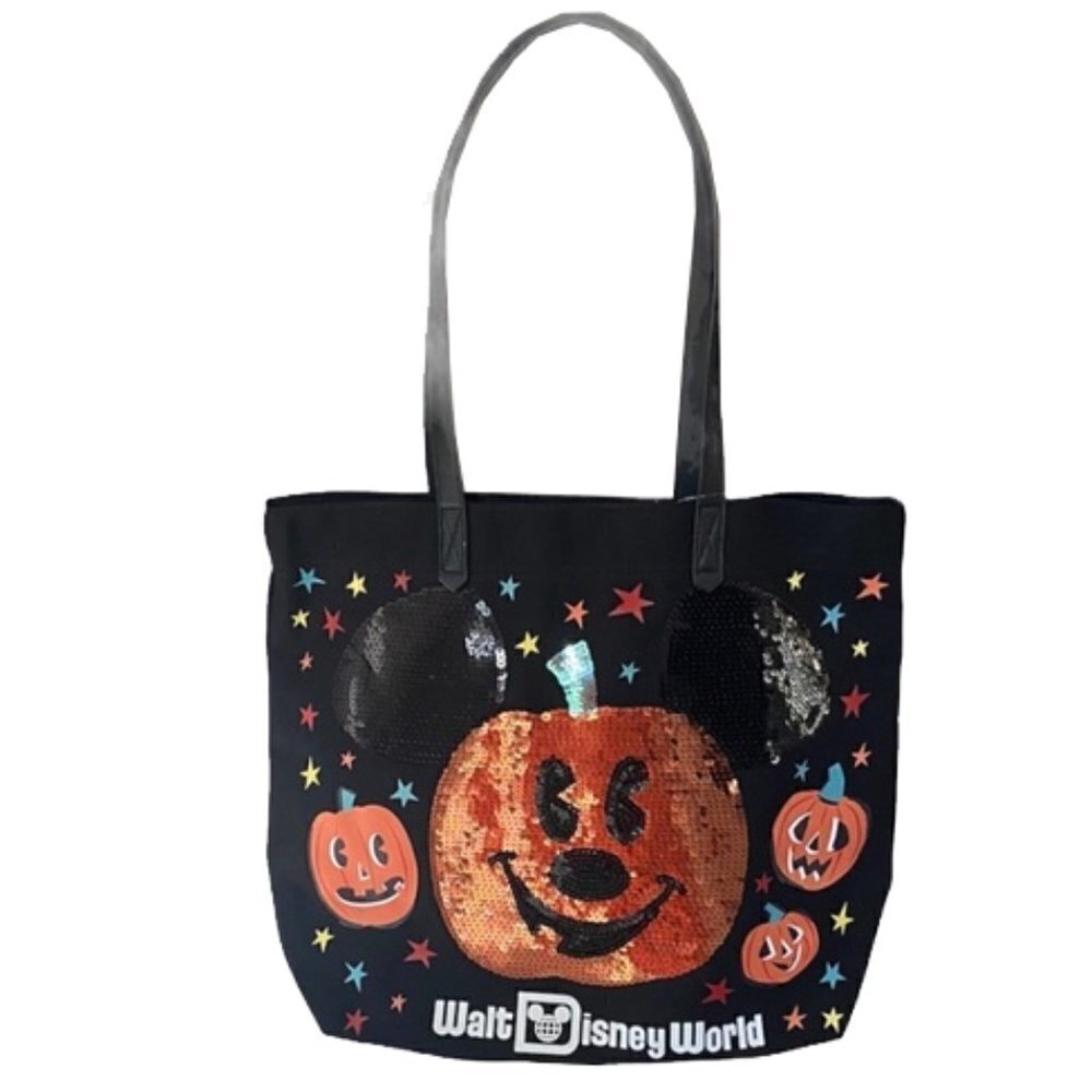 🆕 DISNEY Halloween Mickey Canvas Tote